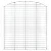 vidaXL Gabione mit Hochbogen 200x30x200/220 cm Verzinktes Eisen