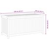 vidaXL Gartenbox 120x50x58 cm Massivholz Teak