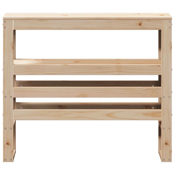 vidaXL Kopfteil mit Ablagen 90 cm Massivholz Kiefer