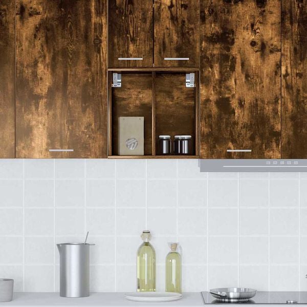 vidaXL H&auml;ngeschrank Ger&auml;ucherte Eiche 40 x 29,5 x 40 cm Holzwerkstoff