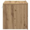 vidaXL Wandmontierter Nachtschrank Eiche handwerklich 50 x 39 x 41 cm
