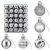 vidaXL Weihnachtskugelset 150 stk. Grau 3 cm Polystyrol