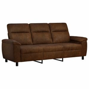 vidaXL Sofa Braun 214 x 90 x 95 cm Kunstwildleder
