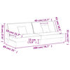 vidaXL Schlafsofa Taupe Stoff