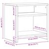 vidaXL Nachttisch Artisan-Eiche 40x30x40 cm Holzwerkstoff