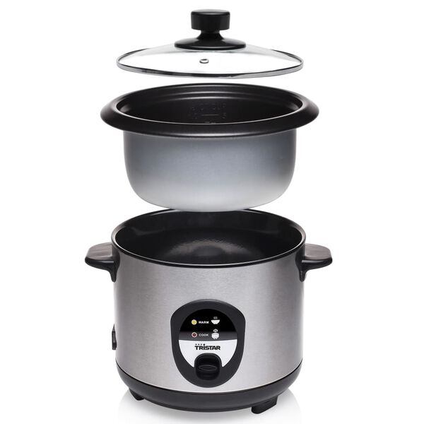 Tristar Reiskocher RK-6126 400W 1L Silbern