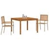 vidaXL Garten Essgruppe 3 pcs Beige Poly Rattan