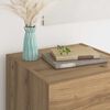 vidaXL Sideboard Artisan-Eiche 34,5 x 34 x 90 cm Holzwerkstoff