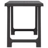 vidaXL Campingtisch Anthrazit 79x56x64 cm PP Holzoptik