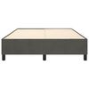 vidaXL Boxspringbettgestell Dunkelgrau 140x200 cm Samt