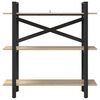 vidaXL B&uuml;cherregal Sonoma-Eiche 100 x 33,5 x 102 cm Holzwerkstoff