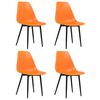vidaXL Esszimmerst&uuml;hle 4 Stk. Orange PP