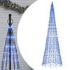 vidaXL LED-Weihnachtsbaum f&uuml;r Fahnenmast 1534 LEDs Blau 500 cm