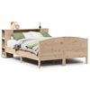 vidaXL Massivholzbett mit Regal ohne Matratze 140x190 cm Kiefer