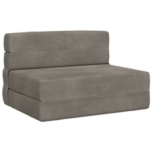 vidaXL Klappsofa Bett Hellgrau 70 x 72 x 60 cm Stoff