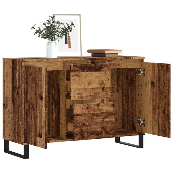 vidaXL Sideboard Altholz-Optik 101,5x35x70 cm Holzwerkstoff