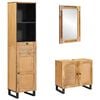 vidaXL Badezimmer Sets 3 Stk. Natur Massivholz Mango
