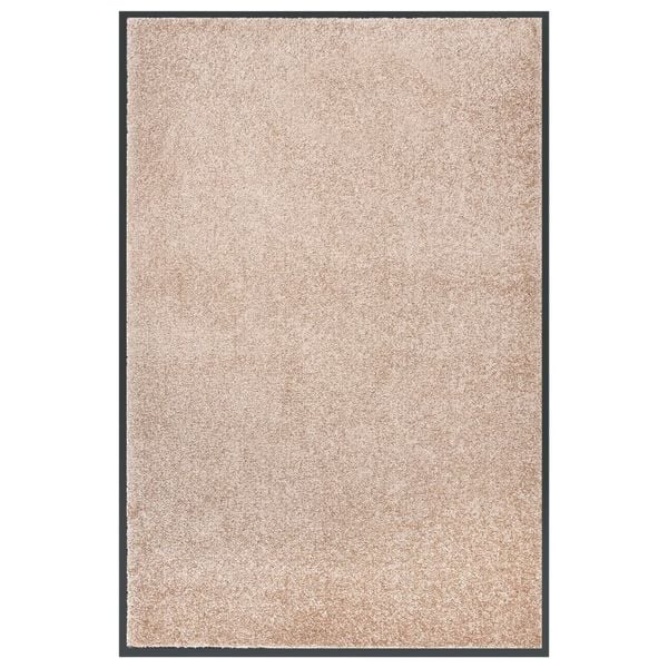 vidaXL Fußmatte Beige 80x120 cm