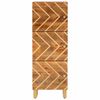 vidaXL Highboard Braun und Schwarz 40x33,5x110 cm Massivholz Mango