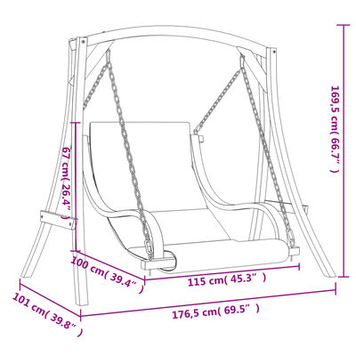 Hollywoodschaukel Cafétür Massivholz | Selbstschließend 72x100cm | Grau Saloon Tür