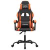 vidaXL Gaming-Stuhl Schwarz und Orange Kunstleder