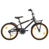 vidaXL Kinderfahrrad mit Frontgep&auml;cktr&auml;ger 20 Zoll Schwarz und Orange
