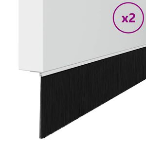 vidaXL Selbstklebende T&uuml;rb&uuml;rstendichtungen 2 pcs Wei&szlig; 100 cm