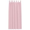 vidaXL Verdunkelungs-Vorh&auml;nge mit Ringen 2 pcs Babyrosa 245 x 140 cm