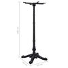 vidaXL Bistrotisch-Gestell Schwarz 52x52x108 cm Gusseisen
