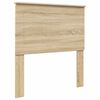 vidaXL Bettrahmen Sonoma Eiche und Silber 75 x 190 cm Holzwerkstoff