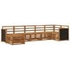 vidaXL Outdoor-Sofagarnitur 6 stk. Natur Massivholz Akazie