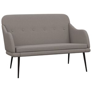vidaXL Sitzbank Taupe 110x76x80 cm Stoff