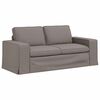 vidaXL Sofa 2 pcs Taupe 182 x 80 x 82 cm Stoff