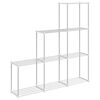 vidaXL Rohregal mit Speicher Wei&szlig; 129 x 27 x 132 cm Aluminium
