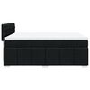 vidaXL Boxspringbett mit Matratze Schwarz 140x190 cm Stoff