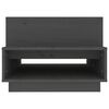vidaXL Couchtisch Grau 80x55x40,5 cm Massivholz Kiefer