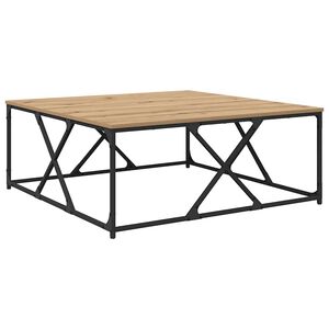 vidaXL Couchtisch Artisan-Eiche 100 x 100 x 40 cm Holzwerkstoff