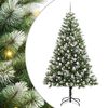 vidaXL K&uuml;nstlicher Klapp-Weihnachtsbaum mit Schnee&uuml;berzug 300 LEDs