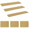 vidaXL Stufenmatten 15 stk. 76 x 20 cm Beige Polyester Rechteckig