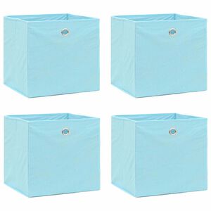 vidaXL Aufbewahrungsboxen 4 Stk. Babyblau 32x32x32 cm Stoff