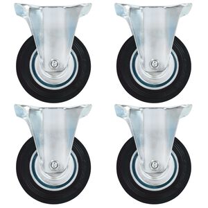 vidaXL Bockrollen 4 Stk. 100 mm
