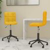 vidaXL Esszimmerstühle 2 Stk. Drehbar Senfgelb Samt