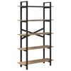 vidaXL B&uuml;cherregal 5 Ebenen 100 x 33,5 x 178 cm Holzwerkstoff