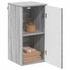 vidaXL Badezimmerschrank Wandmontiert Graues Sonoma 30 x 31,5 x 61 cm