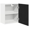 vidaXL H&auml;ngeschrank Lyon 2 pcs Schwarz Eichen-Optik 50 x 31 x 60 cm