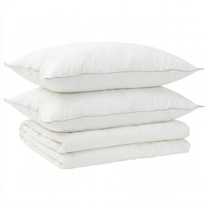 vidaXL Bettdecke und Kissen Set 3 stk. 135x220 cm Sommer 140 GSM Wolle