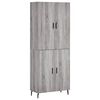 vidaXL Highboard Grau Sonoma 69,5x34x180 cm Holzwerkstoff