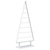 vidaXL Metall Weihnachtsbaum KUOPIO 125 cm Stahl Wei&szlig;