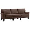 vidaXL 3-Sitzer-Sofa Braun Stoff