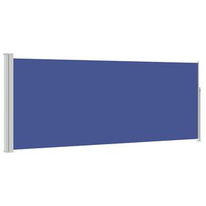 vidaXL Ausziehbare Seitenmarkise 120x300 cm Blau